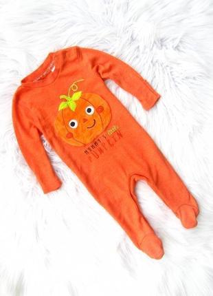 Ромпер комбінезон чоловічок гарбуз гарбуз halloween хелловін f&f