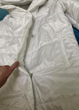 Куртка зефирка оверсайз белая курточка одеяло4 фото