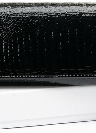 Женский кожаный кошелек sergio torretti w501 черный натуральная кожа
