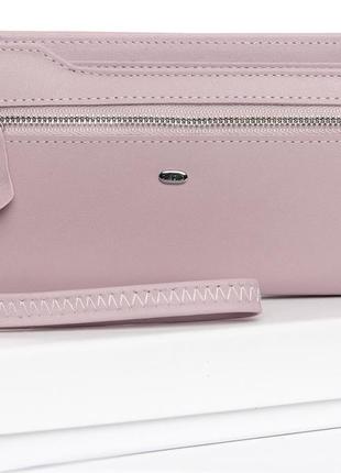 Женский кожаный кошелек dr.bond wmb-2m pink натуральная кожа