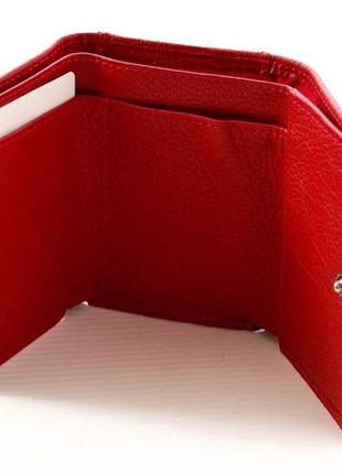 Женский кожаный кошелек st 440 красный натуральная кожа4 фото