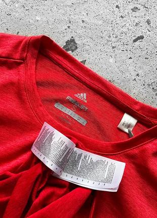 Adidas freelift men’s red sport t-shirt спортивна футболка8 фото