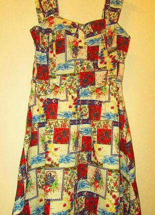 Распродажа красивое стильное платье atmosphere котон принт размер 10