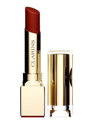 Clarins, rouge eclat, стійка кремова помада, 22, червона паприка, 3,5 г,#розвантажую1 фото