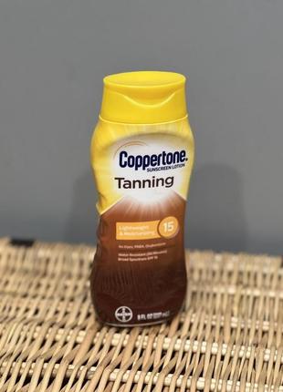 Coppertone tanning сверкающий солнцезащитный лосьон для лица и тела spf15