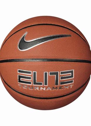Баскетбольный мяч nike elite tournament 8p deflated оранжевый уни 7 n.100.9915.855.07 7