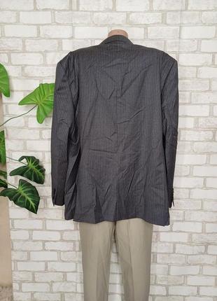 Фирменный marks & spencer мужской пиджак\жакет со 100% шерсти в сером цвете, размер 6-7хл2 фото