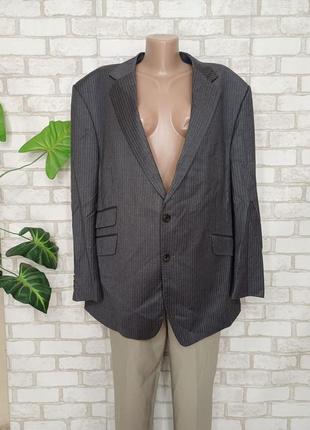 Фирменный marks & spencer мужской пиджак\жакет со 100% шерсти в сером цвете, размер 6-7хл