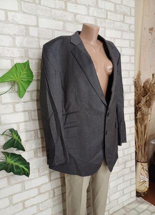 Фирменный marks & spencer мужской пиджак\жакет со 100% шерсти в сером цвете, размер 6-7хл3 фото