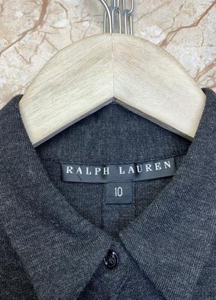 Люксова віскозна міді сукня плаття сорочка ralph lauren black label made in italy country purple burberry prada loro piana brunello cucinelli 10 us l7 фото