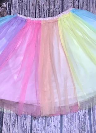 Фатиновая юбка h&m для девочки 8-10 лет, 128-140 см2 фото
