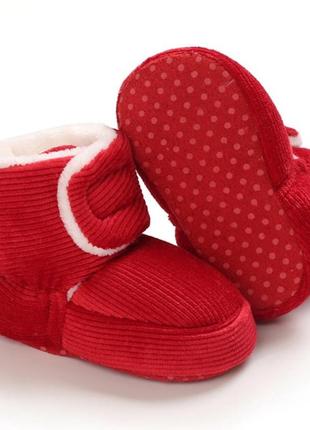 Теплі пінетки для дівчинки 12.5см.