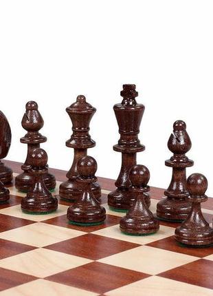 Элитные деревянные шахматы турнирные №3 для соревнований подарочные 35 х 35 см madon (93)3 фото