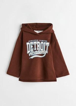 Худи на флисе h&m на мальчика 2-4-6-8 лет 98/104 и 110/116 и 122/128 см кофта свитшот hm