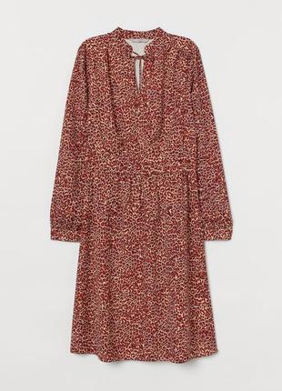 Шифоновое платье в леопардовый принт от h&m. весенние платье