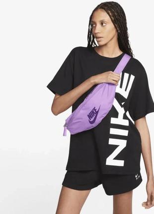 Сумка на пояс nike nk heritage waistpack - fa21 фиолетовая (арт. db0490-532)8 фото