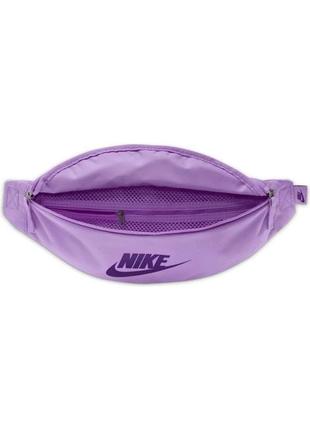 Сумка на пояс nike nk heritage waistpack - fa21 фиолетовая (арт. db0490-532)4 фото