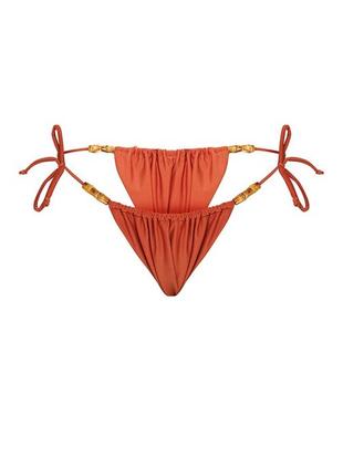 Плавки коричневі на завʼязках prettylittlething