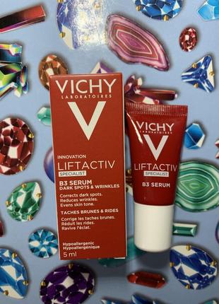 Сыворотка против пигментных пятен и морщин кожи лица vichy liftactiv specialist b3 serum1 фото