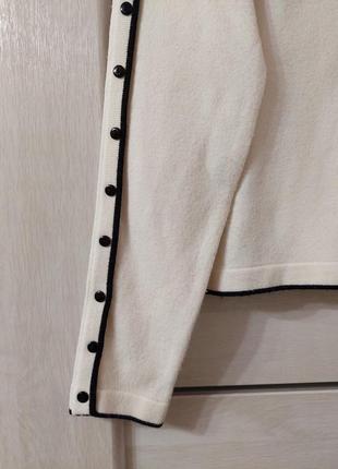 Шерстяной теплый свитер кардиган на руговичках 30% шерсть кофта в стиле zara8 фото