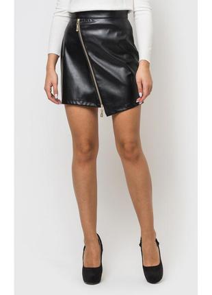 Спідниця шкіряна зі змійкою