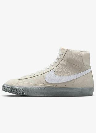 Мужские кожаные кроссовки nike blazer mid «77 se»2 фото