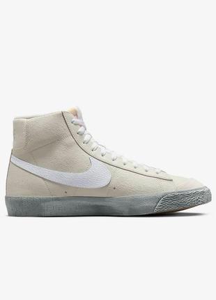 Мужские кожаные кроссовки nike blazer mid «77 se»1 фото