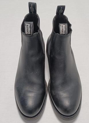 Чоловічі вінтажні черевеки челсі levis chelsea vintage натуральна шкіри3 фото