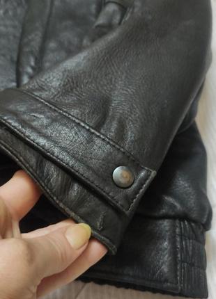 Винтаж 💯 кожа мужская куртка дубленка натуральная кожа3 фото