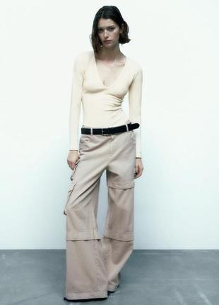 Zara, боди боди с длинным рукавом