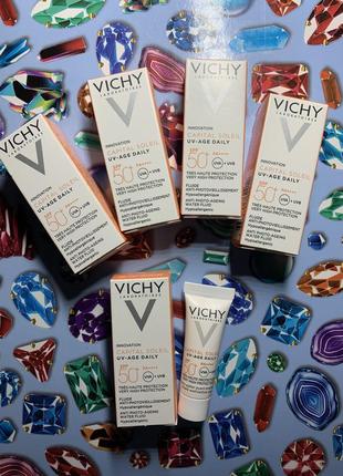 Сонцезахисний невагомий флюїд проти ознак фотостаріння шкіри обличчя, spf 50+