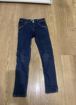 Джинсы прямые скинни на девочку