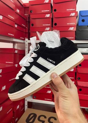 Adidas campus 00s black winter (на хутрі)