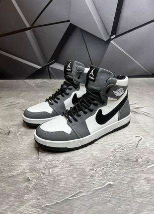 Чоловічі зимові черевики nike jordan1 фото