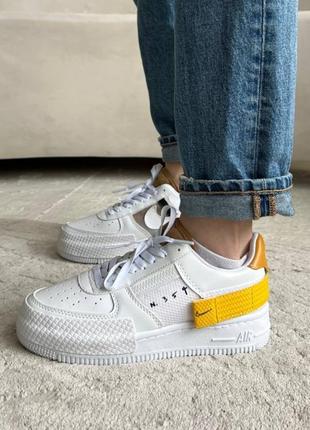 Кросівки nike n.354 white yellow