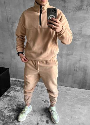 Молодіжний костюм= світшот + штани // костюм зима двосторонній фліс