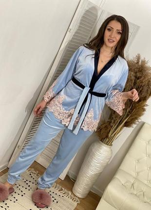 Домашний костюм пижама кимоно9 фото