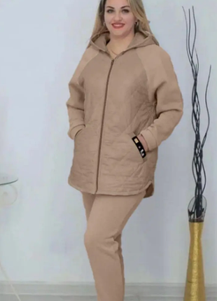 Спортивный костюм женский (куртка + штаны) батал  48-50,52-54,56-58 rin1358-036tве