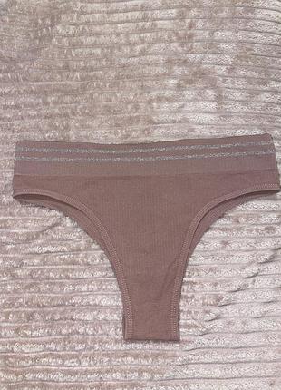 Трусики бразилиана, чайка пудрового цвета