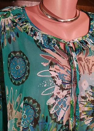 Полупрозрачная блузка большого размера2 фото