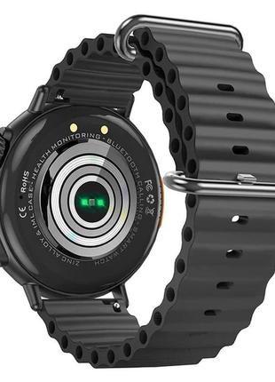 Умные smart watch смарт часы hoco y18 функция звонка/измерение давления фитнес трекер черные4 фото