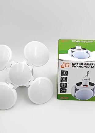 Фонарь-лампа аккумуляторная bl 2029 + solar на солнечной батарее с usb зарядкой3 фото