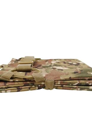 Каремат складной тактический мультикам пятиточка военный коврик полевой, каремат армейский сидушка multicam3 фото