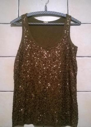 Майка з паєтками