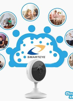 Видеоняня / радионяня  wi-fi smarteye 1920x1080 hd с ночным видением двусторонней аудио связью и датчиком3 фото