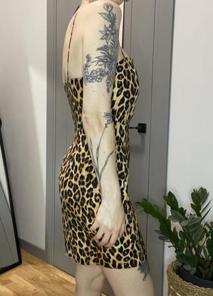 Міні сукня леопардова zara3 фото