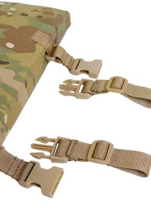 Каремат тактичний складаний мультикам військовий килимок польовий, каремат армійський сидушка multicam п'ятиточковий7 фото