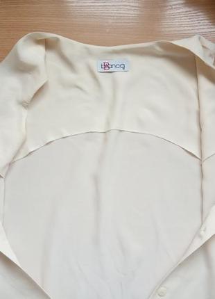 Шелковая блузка р.м bianca натуральный крепдешин6 фото