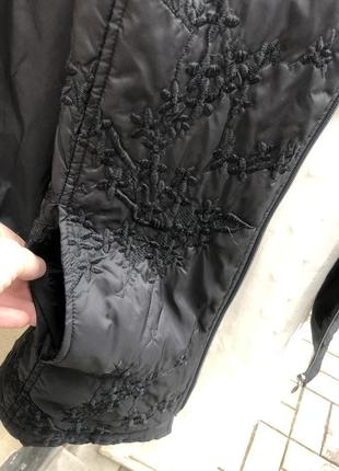 Чёрная куртка,ветровка-плащ,дождевик с вышивкой,большой размер,батал10 фото