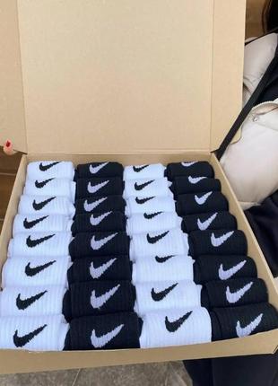 Мега комплект женских носков nike 36-41 32 шт длинных демисезонных хлопковых спортивных фирменных стильных ms